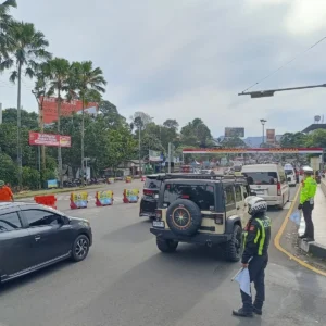 One Way Jalur Puncak Bogor Berlaku hingga Ahad 29 Maret 2026