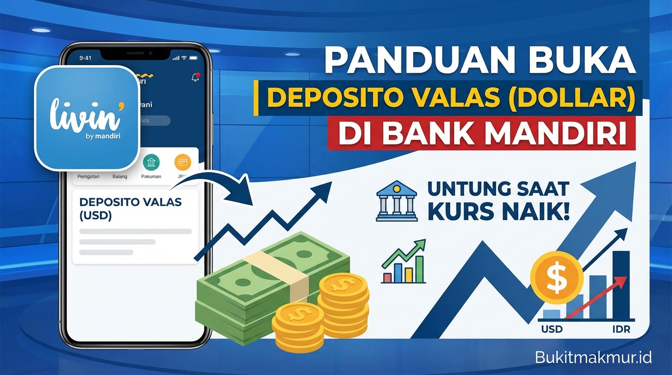 Panduan Buka Deposito Valas (Dollar) di Bank Mandiri Agar Untung Saat Kurs Naik