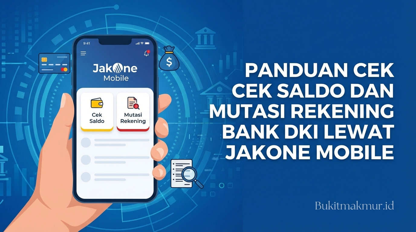 Panduan Cek Saldo dan Mutasi Rekening Bank DKI Lewat JakOne Mobile