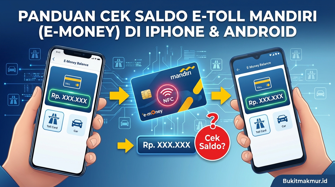 Panduan Cek Saldo E-Toll Mandiri (e-Money) di iPhone dan Android