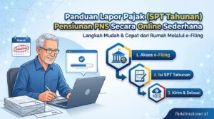 Panduan Lapor Pajak (SPT Tahunan) Pensiunan PNS Secara Online Sederhana