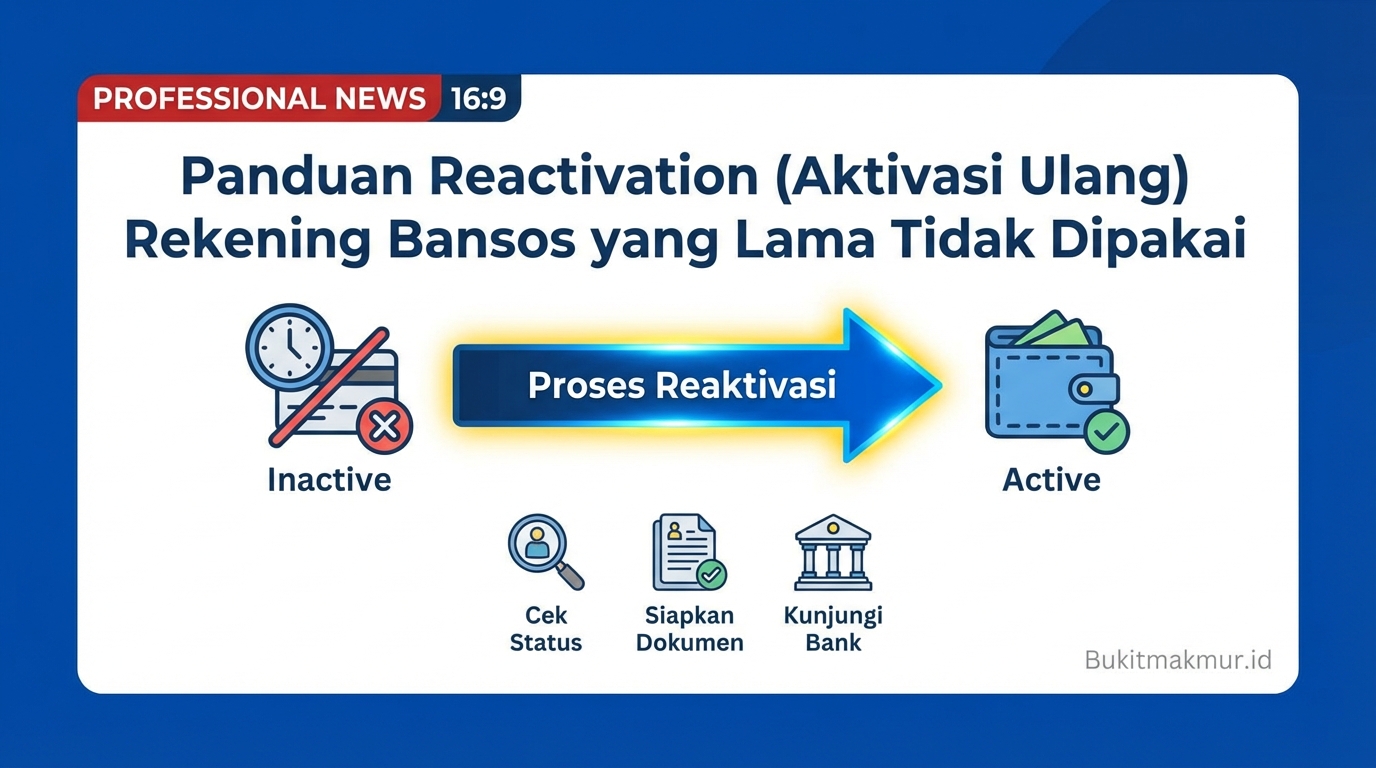 Panduan Reactivation (Aktivasi Ulang) Rekening Bansos yang Lama Tidak Dipakai