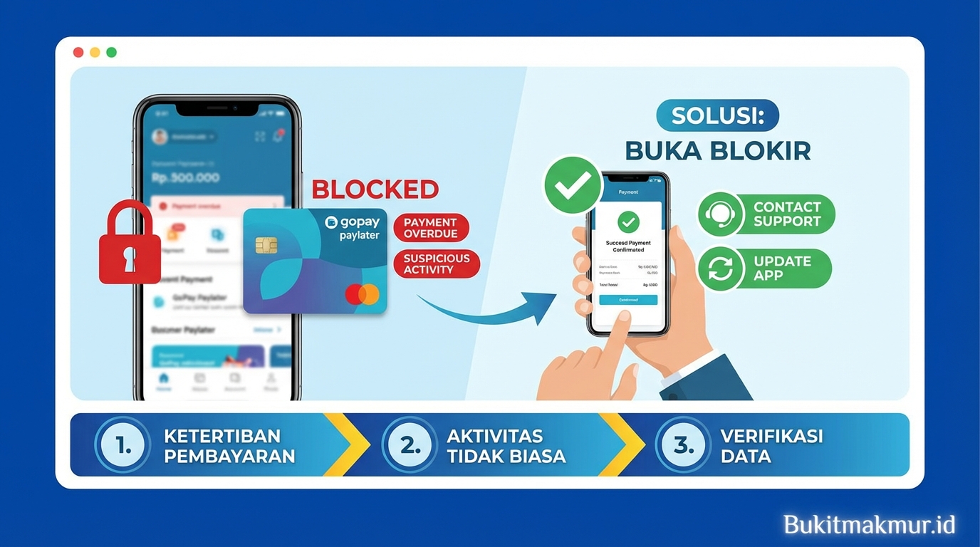 Penyebab Akun GoPay Paylater Diblokir Sementara dan Solusinya