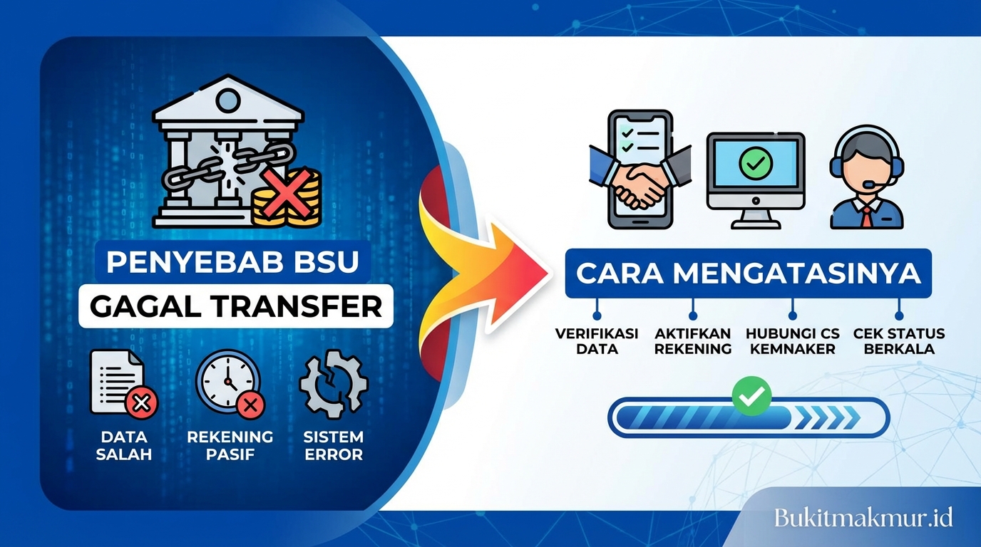 Penyebab BSU Gagal Transfer ke Rekening dan Cara Mengatasinya
