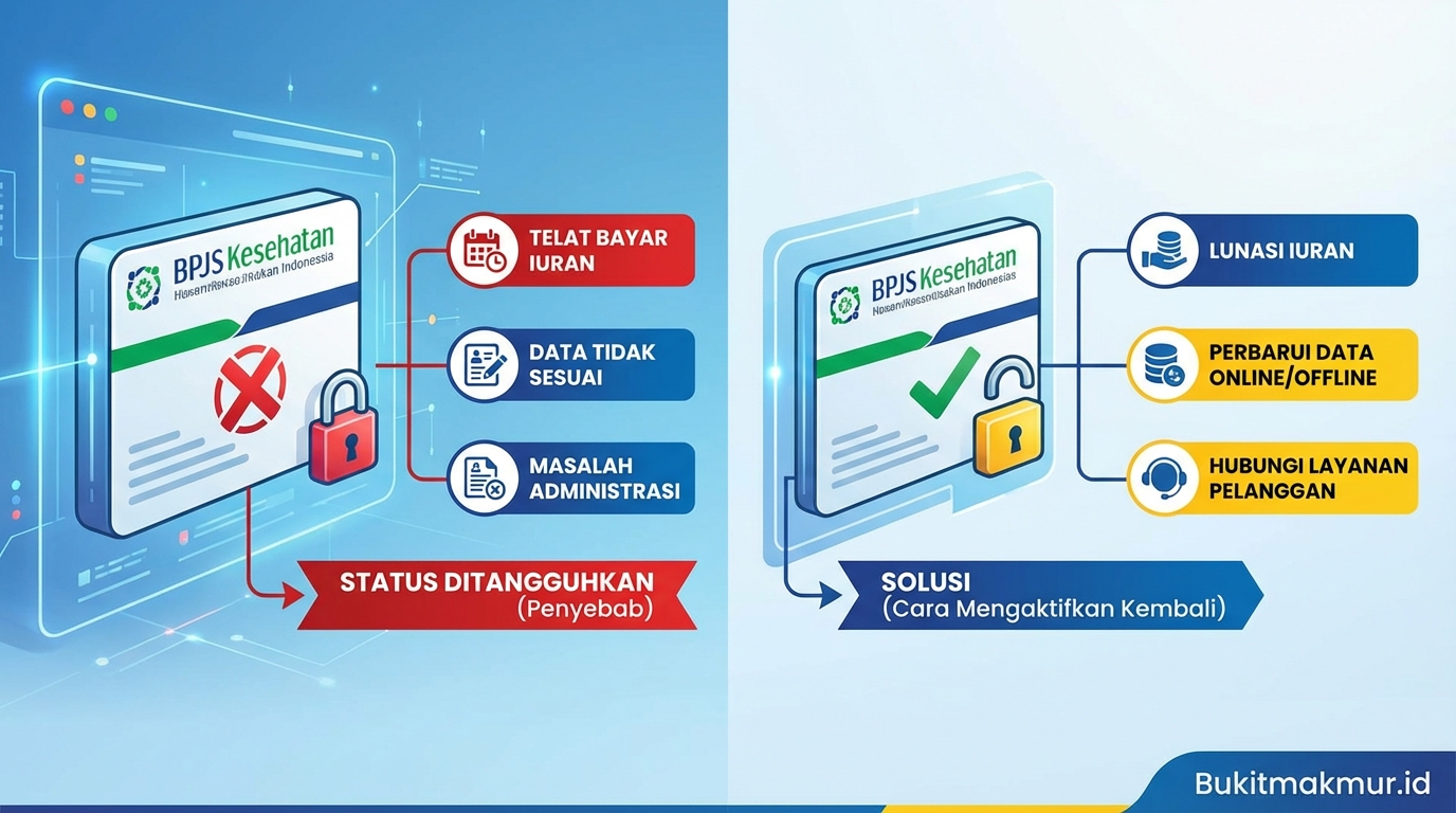 Penyebab Status Kepesertaan BPJS Kesehatan Ditangguhkan dan Solusinya
