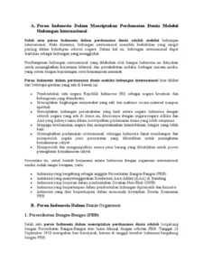 Peran Aktif Indonesia dan Jepang Jadi Mediator Perdamaian Dunia