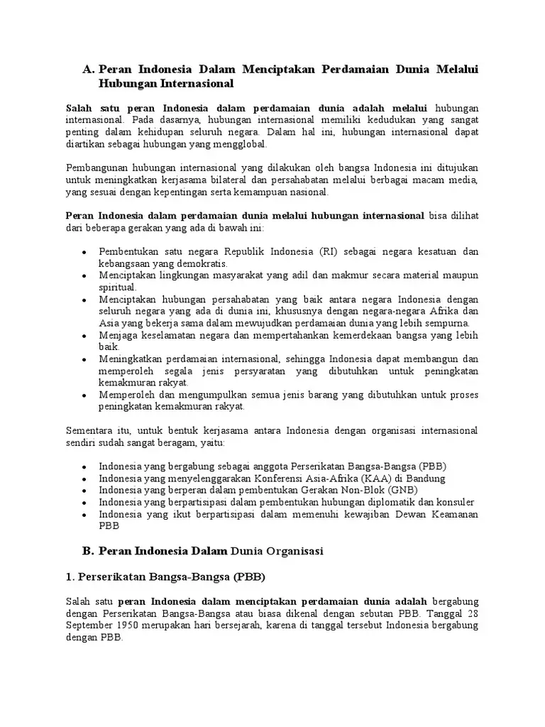 Peran Aktif Indonesia dan Jepang Jadi Mediator Perdamaian Dunia