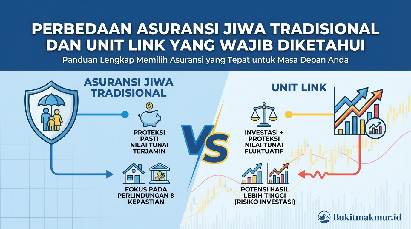 Perbedaan Asuransi Jiwa Tradisional dan Unit Link yang Wajib Diketahui