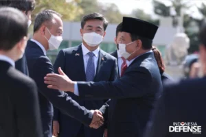 Prabowo Disambut Upacara Kehormatan di Seoul Korea Selatan