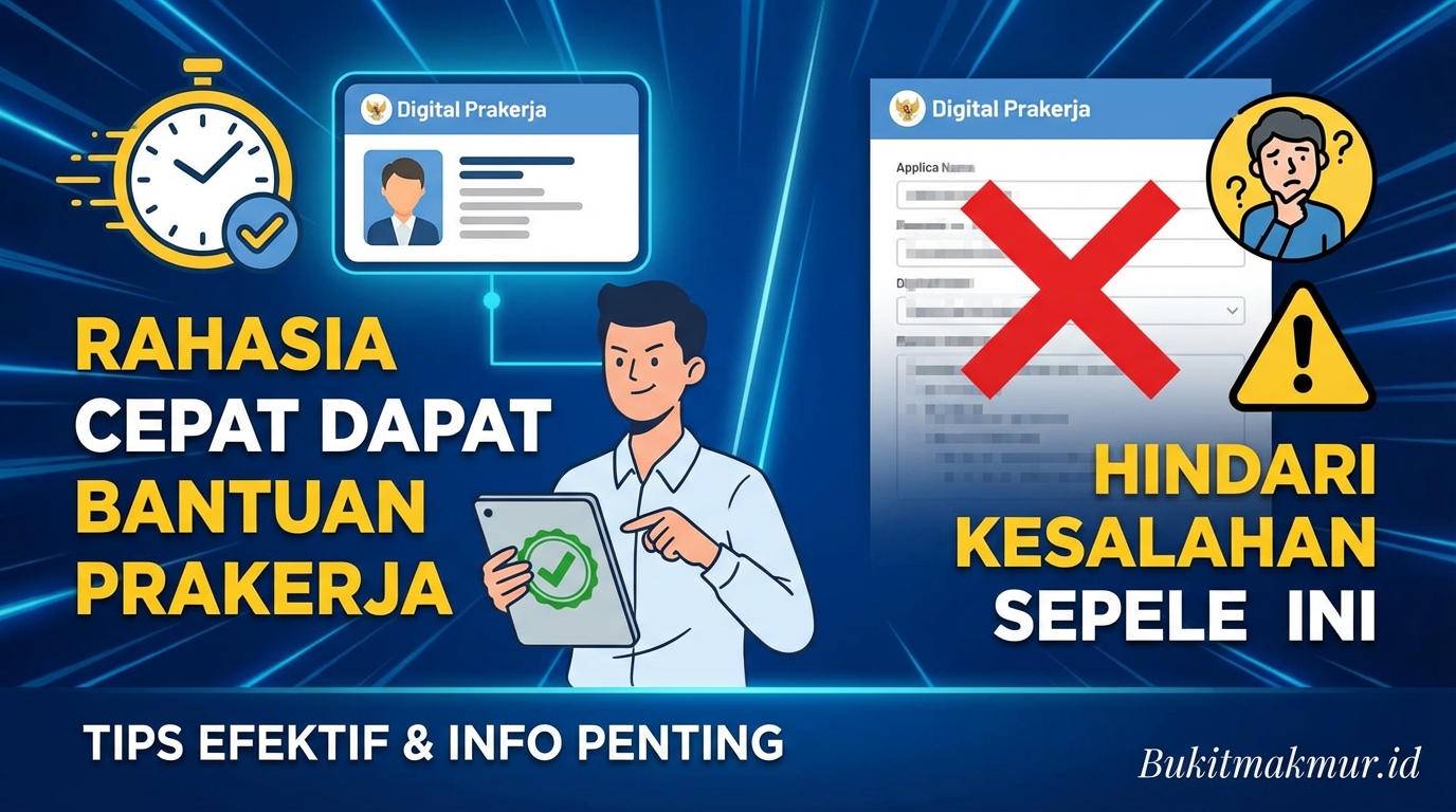 Rahasia Cepat Dapat Bantuan Prakerja: Hindari Kesalahan Sepele Ini