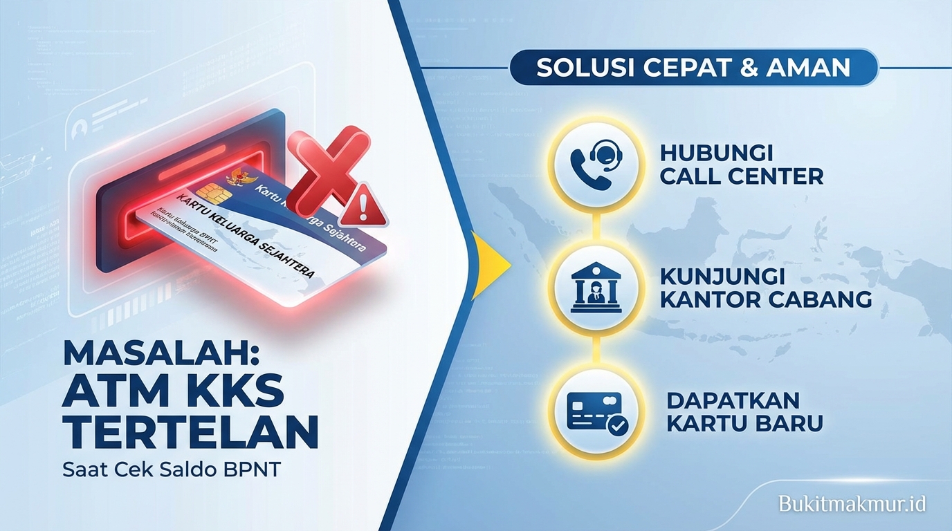 Solusi Jika ATM KKS Tertelan di Mesin Saat Cek Saldo BPNT