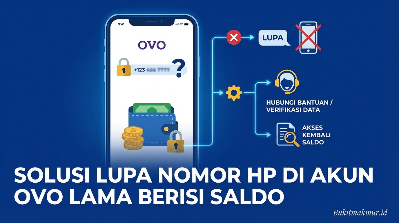 Solusi Lupa Nomor HP Terdaftar di Akun OVO Lama yang Ada Saldonya