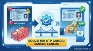 Solusi NIK KTP Ganda Saat Pencairan Bansos Agar Uang Tidak Ditahan