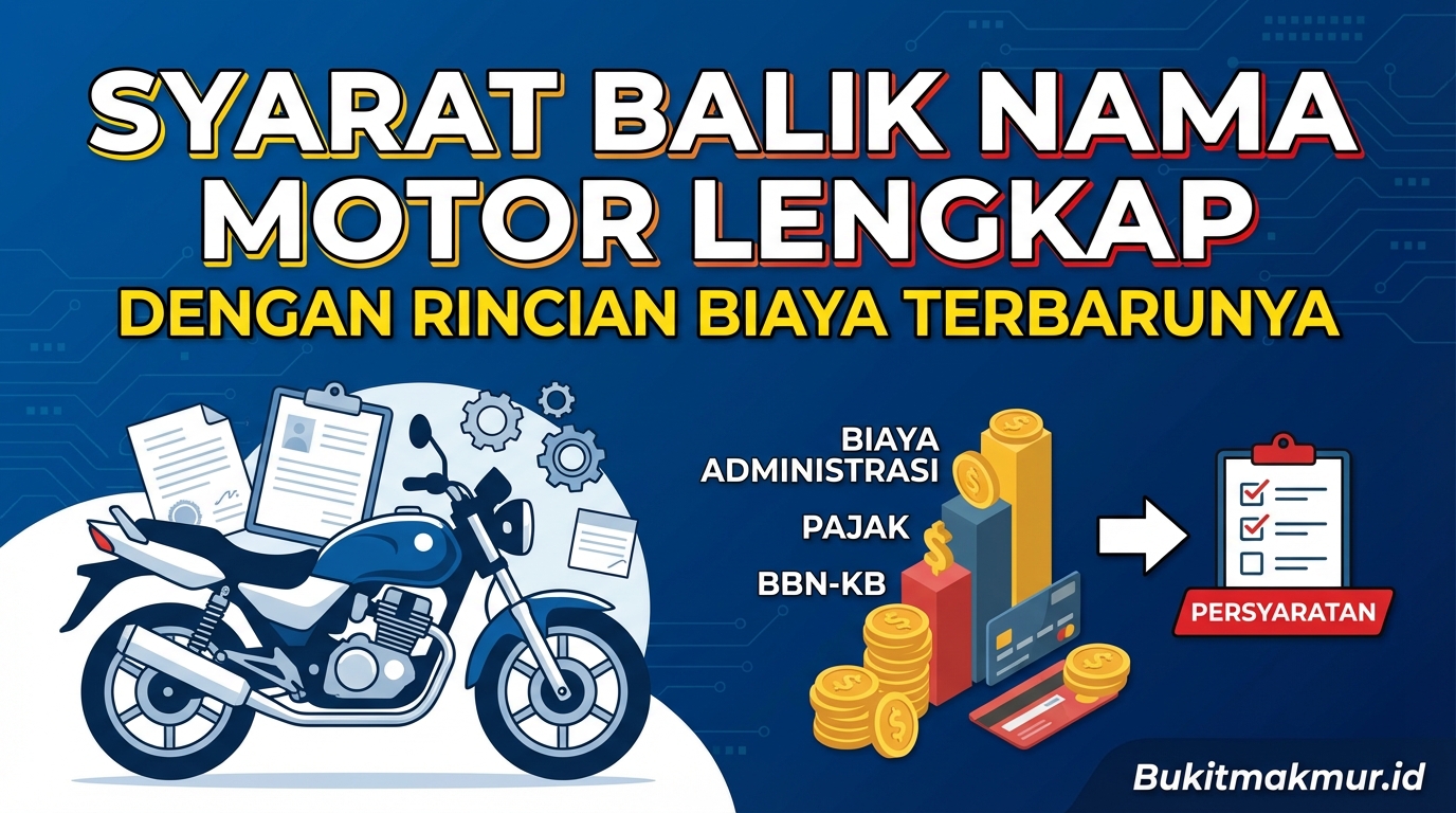 Syarat Balik Nama Motor Lengkap dengan Rincian Biaya Terbarunya