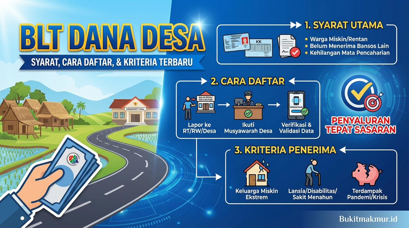 Syarat dan Cara Daftar BLT Dana Desa Terbaru Lengkap dengan Kriterianya