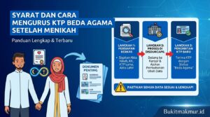 Syarat dan Cara Mengurus KTP Beda Agama Setelah Menikah