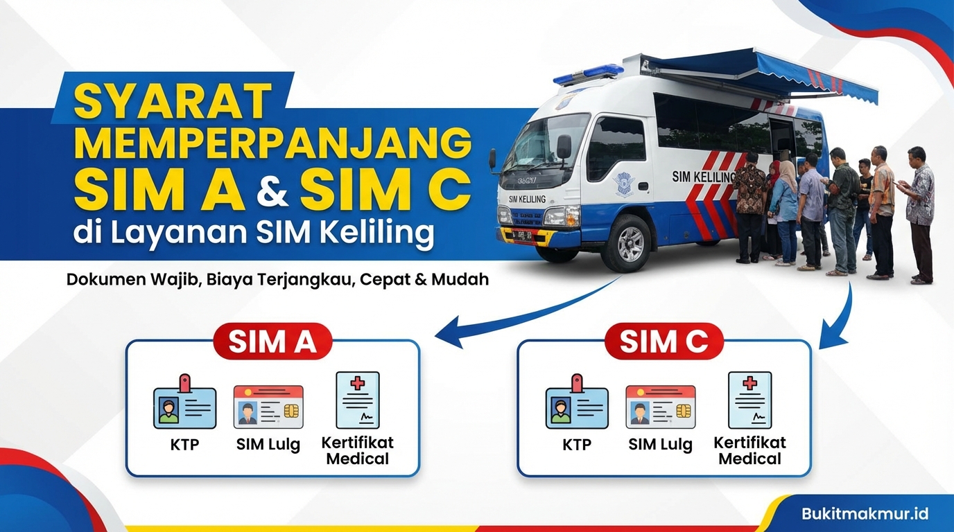 Syarat Memperpanjang SIM A dan SIM C di Layanan SIM Keliling