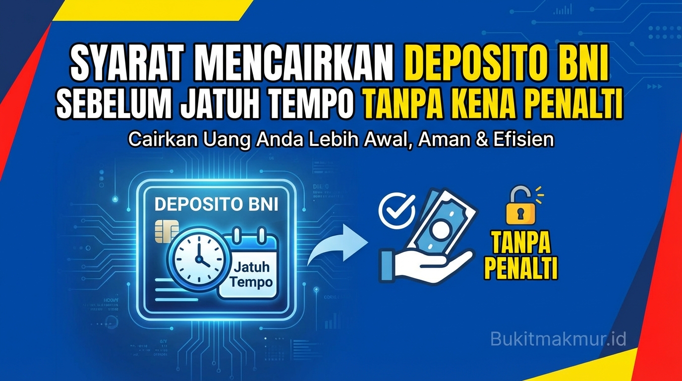 Syarat Mencairkan Deposito BNI Sebelum Jatuh Tempo Tanpa Kena Penalti