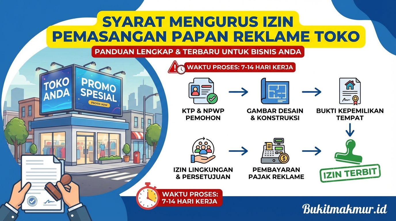 Syarat Mengurus Izin Pemasangan Papan Reklame Toko di Pinggir Jalan
