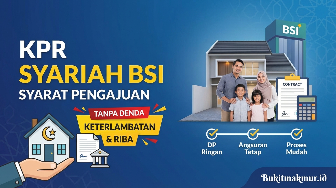 Syarat Pengajuan KPR Syariah di BSI Tanpa Denda Keterlambatan dan Riba