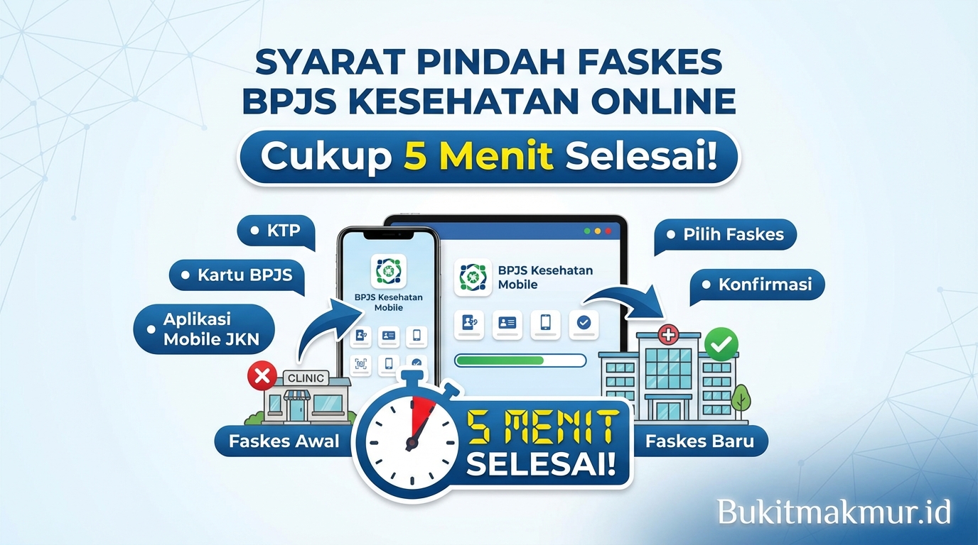 Syarat Pindah Faskes BPJS Kesehatan Online, Cukup 5 Menit Selesai!