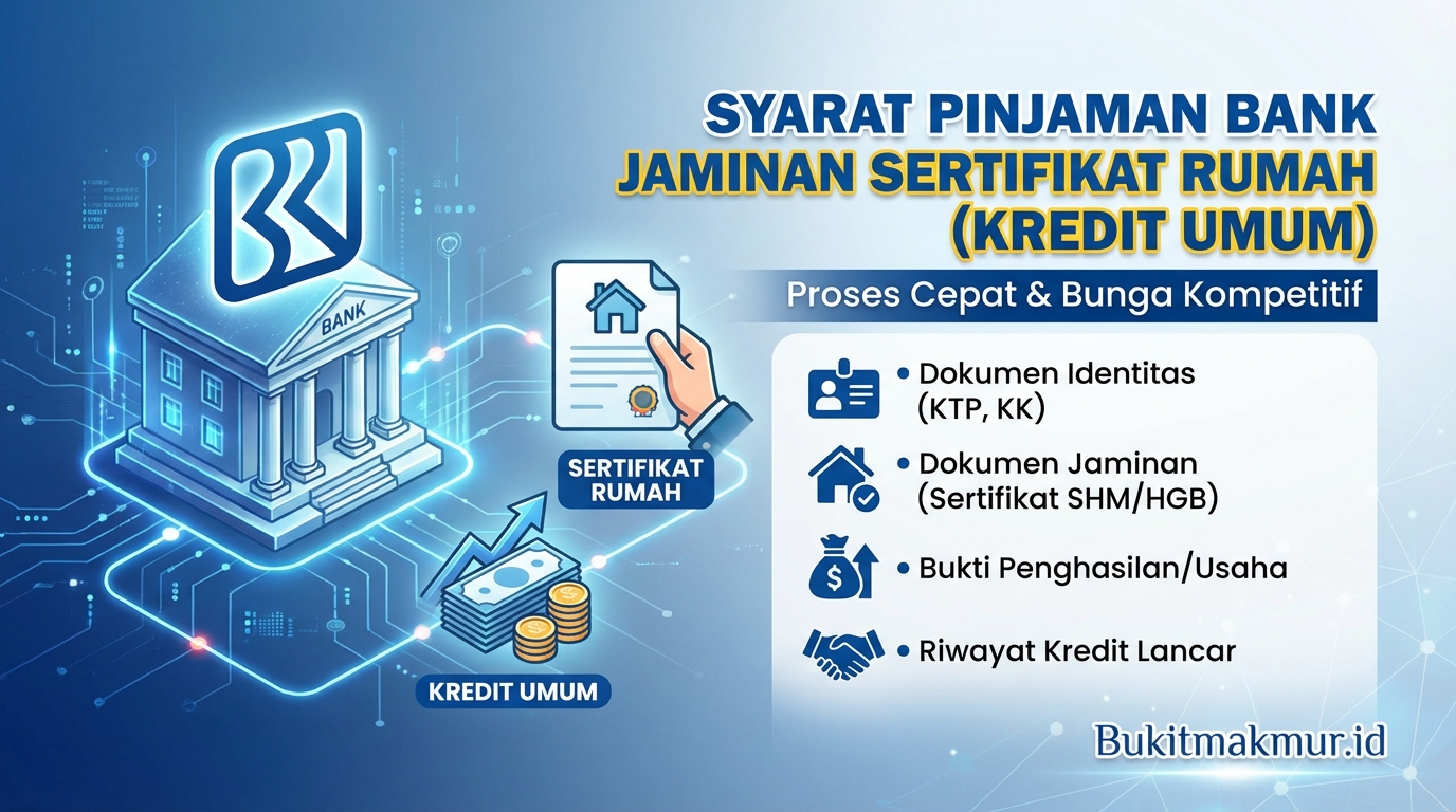 Syarat Pinjaman Bank BRI Jaminan Sertifikat Rumah (Kredit Umum)