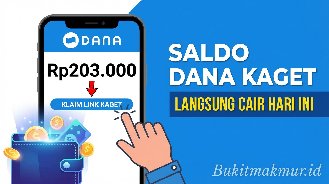 Tarik Link DANA Kaget Rp203.000 Hari Ini, Saldo Dompet Digital Langsung Bertambah!