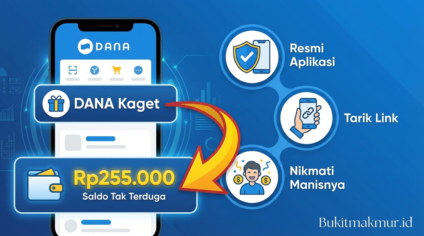Tarik Link DANA Kaget Rp255.000 Resmi Aplikasi, Nikmati Manisnya Saldo Tak Terduga