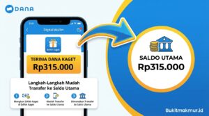 Tarik Link DANA Kaget Rp315.000 ke Saldo Utama, Begini Langkah-Langkah Mudahnya