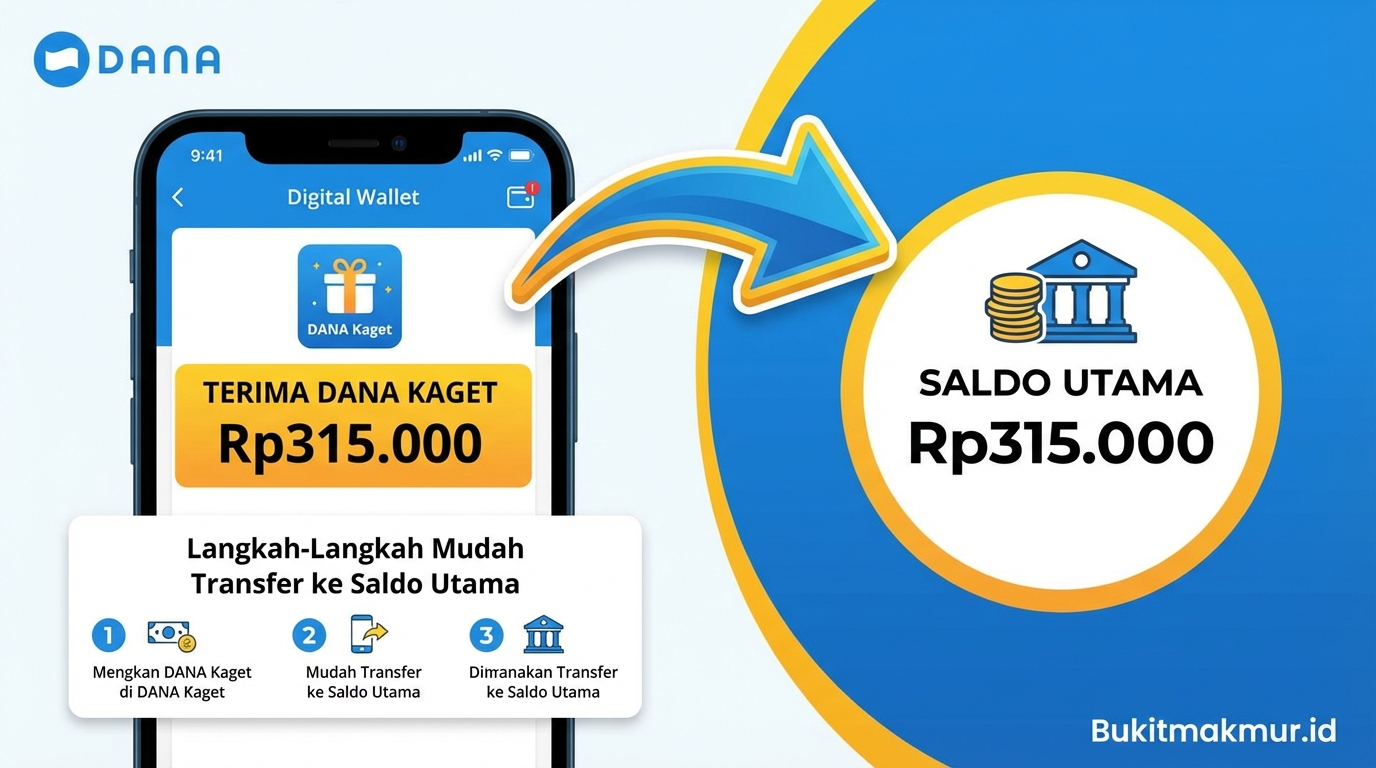 Tarik Link DANA Kaget Rp315.000 ke Saldo Utama, Begini Langkah-Langkah Mudahnya