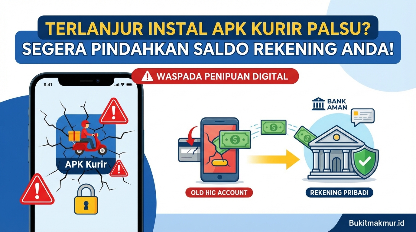 Terlanjur Instal APK Kurir Palsu? Segera Pindahkan Saldo Rekening Anda!