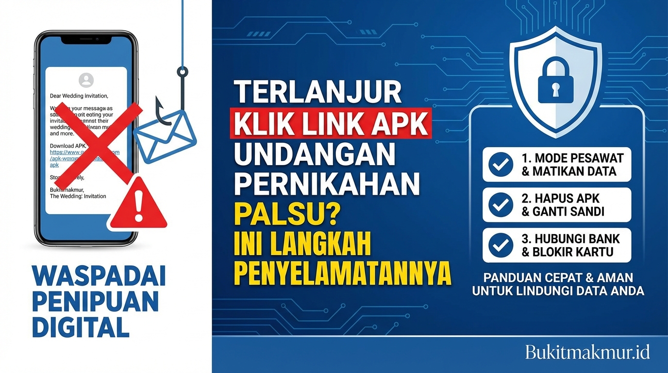 Terlanjur Klik Link APK Undangan Pernikahan Palsu? Ini Langkah Penyelamatannya