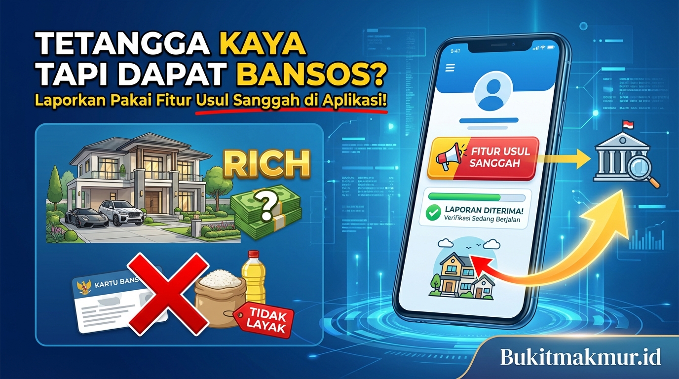 Tetangga Kaya Tapi Dapat Bansos? Laporkan Pakai Fitur Usul Sanggah di Aplikasi!
