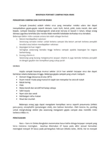 Waspada Campak! Kemenkes Keluarkan Edaran Terbaru 2026