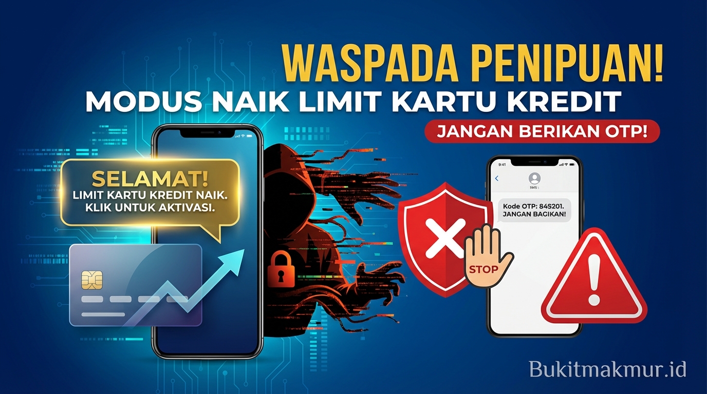 Waspada Penipuan Modus Naik Limit Kartu Kredit, Jangan Berikan OTP!
