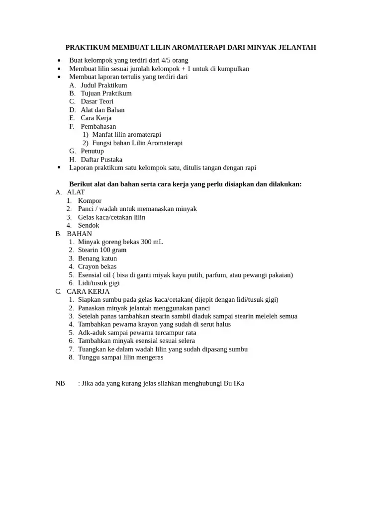 Cara membuat lilin aromaterapi dari jelantah di tahun 2026