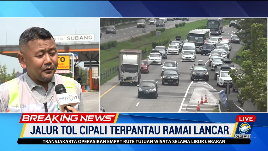 Kendaraan Lewati Tol Cipali Capai 1,8 Juta Unit di Lebaran 2026