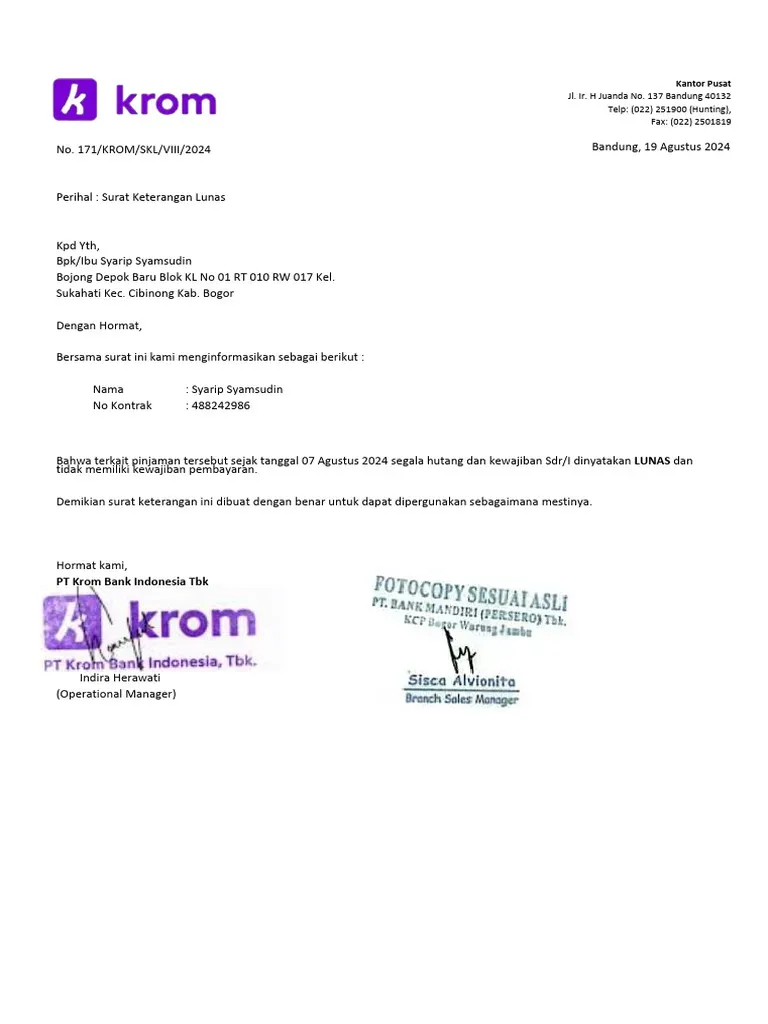 Kinerja Krom Bank 2026: Aset Melonjak 84% Berkat Kredit Digital