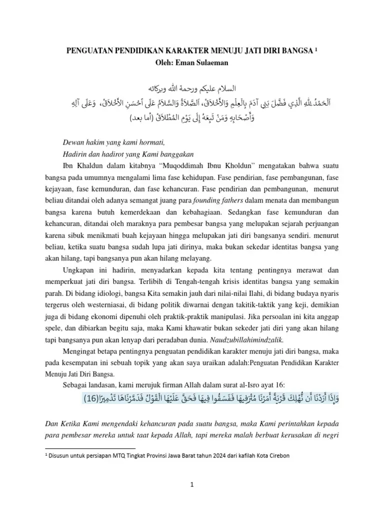 Pencak Silat Jati Diri Bangsa: Karakter Kuat Pendekar RI