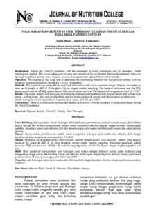 Pengaruh Screen Time dan Aktivitas Fisik Terhadap Obesitas Remaja