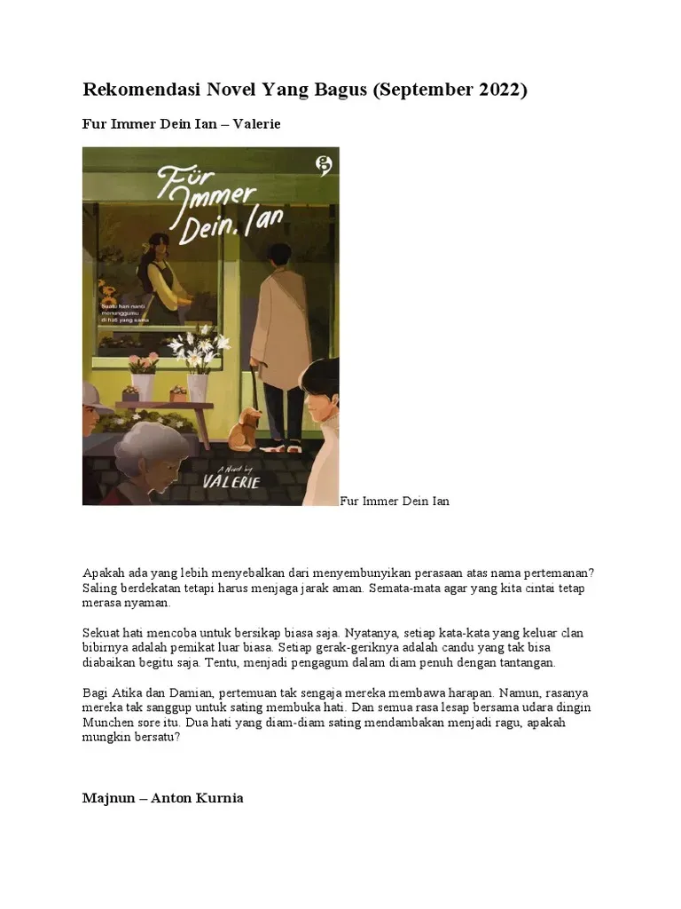 Rekomendasi novel Indonesia terbaik untuk koleksi bacaan 2026